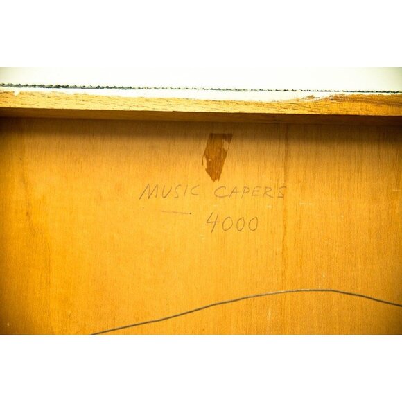 1972 Ken Nielsen Art Painting Oil On Wood “MUSICAL CAPERS” Vtg Mexico Provenance - Picture 4 of 8